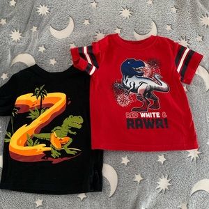 Boys 🦖 tee shirts 2 for $10 size 3T
